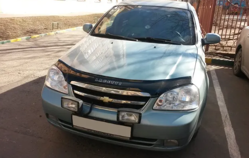 Дефлектор капота (мухобойка) Chevrolet Lacetti с 2003 г.в.седан/универсал (Шевролет Лачетти) Вип Тюнинг