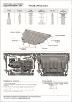 Защита картера и КПП AutoMax для Volkswagen Jetta VII 2020-2024